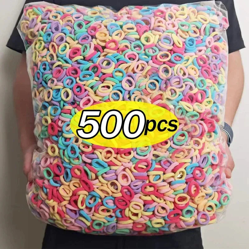 500 Stück  Kinder Haargummi